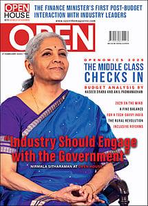 open magazine cover