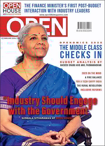 open magazine cover