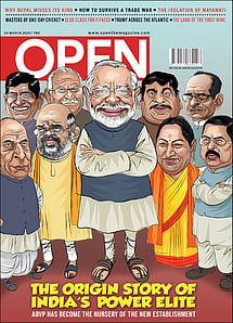 open magazine cover