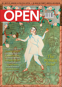 open magazine cover