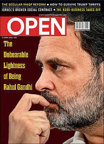 open magazine cover