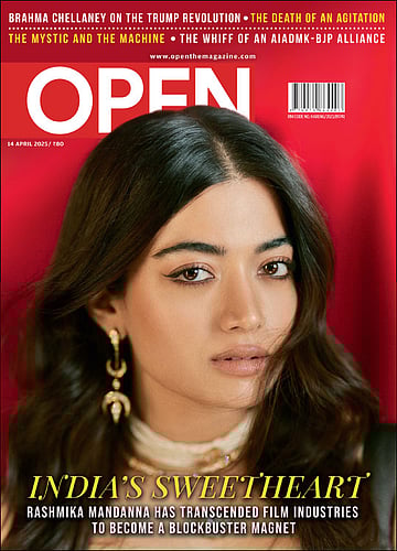 open magazine cover