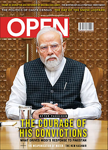 open magazine cover