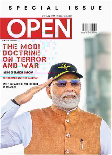 open magazine cover