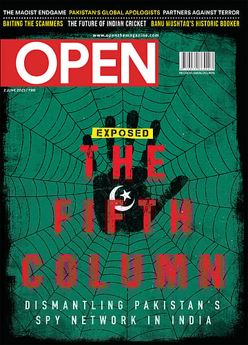 open magazine cover