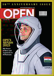open magazine cover