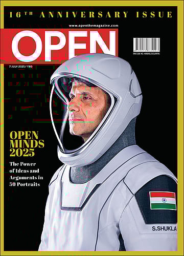 open magazine cover