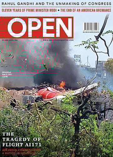 open magazine cover