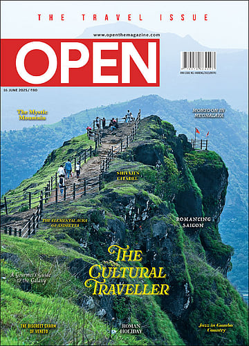 open magazine cover