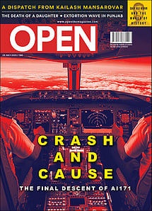 open magazine cover