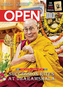 open magazine cover