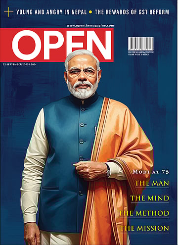 open magazine cover