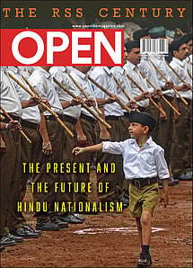 open magazine cover