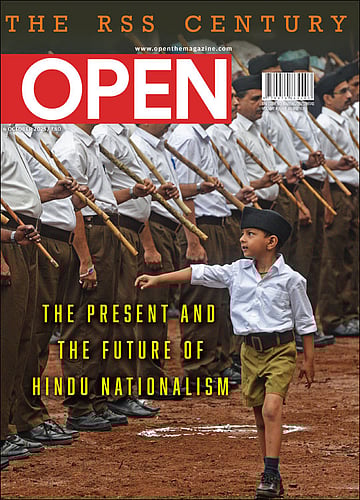 open magazine cover