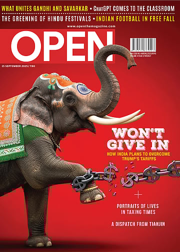open magazine cover